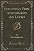 Selections From Aristophanes and Lucian (Classic Reprint)