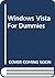 Windows Vista For Dummies