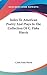 Index To American Poetry And Plays In The Collection Of C. Fiske Harris