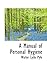 A Manual of Personal Hygiene