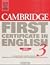 Cambridge First Certificate in English 3, Student's Book with Answers