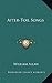 After-Toil Songs