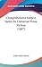 Comprehensive Subject Index To Universal Prose Fiction (1897)