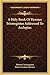 A Holy Book Of Hermes Trismegistus Addressed To Asclepius