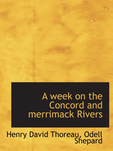 A week on the Concord and merrimack Rivers