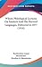 Wilson Philological Lectures On Sanskrit And The Derived Languages, Delivered In 1877 (1914)