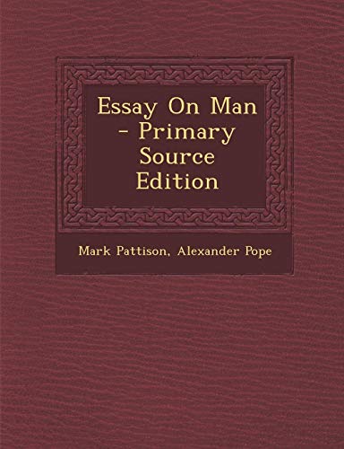 Essay On Man