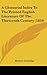 A Glossarial Index To The Printed English Literature Of The Thirteenth Century (1859)