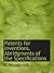 Patents for Inventions. Abridgments of the Specifications