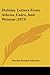 Holiday Letters From Athens, Cairo, And Weimar (1873)