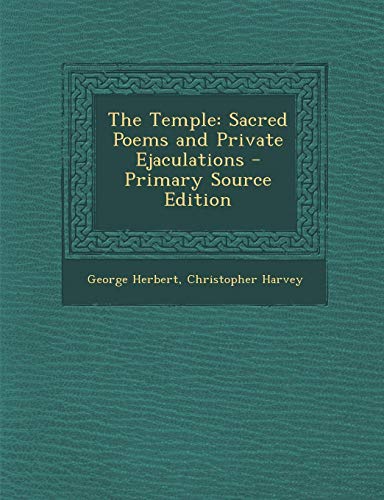 Temple: Sacred Poems and Private Ejaculations