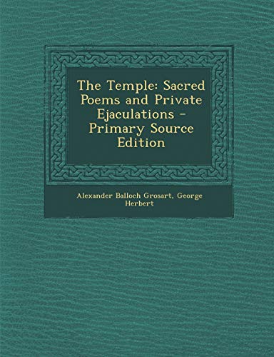 Temple: Sacred Poems and Private Ejaculations