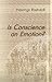 Is Conscience an Emotion?: Three lectures on recent ethical theories