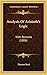 Analysis Of Aristotle's Logic: With Remarks (1806)