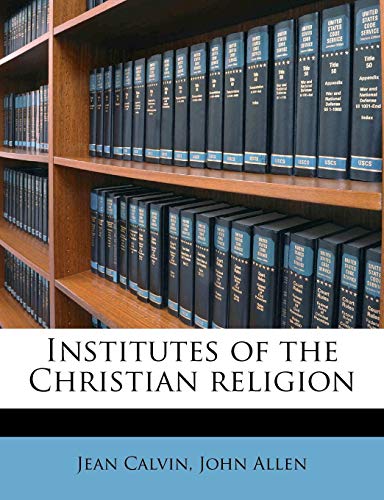 Institutes of the Christian religion