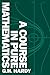 A Course in Pure Mathematics