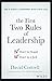 THE FIRST TWO RULES OF LEADERSHIP [Hardcover] [Jan 01, 2017] Books Wagon
