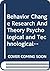 Behavior Change Research and Theory
