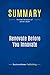 Summary: Renovate Before You Innovate: Review and Analysis of Zyman's Book