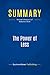 Summary: The Power of Less: Review and Analysis of Babauta's Book