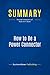 Summary: How to Be a Power Connector: Review and Analysis of Robinett's Book