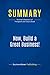 Summary: Now, Build a Great Business!: Review and Analysis of Thompson and Tracy's Book