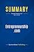 Summary: Entrepreneurship.com: Review and Analysis of Burns' Book
