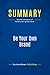 Summary: Be Your Own Brand: Review and Analysis of McNally and Speak's Book