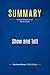 Summary: Show and Tell: Review and Analysis of Roam's Book