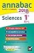Annales Annabac 2018 Sciences 1re ES, L: sujets et corrigés du bac Première ES, L