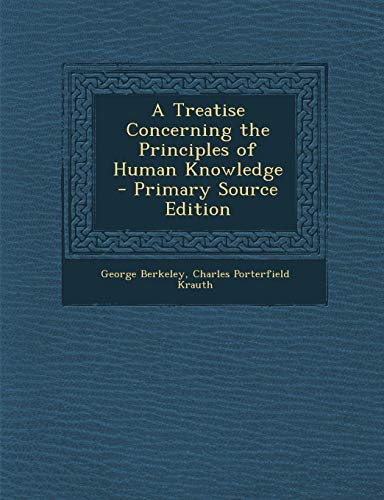 A Treatise Concerning the Principles of Human Knowledge
