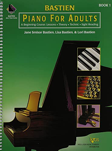 KP1B - Bastien Piano for Adults, 1 Book Only: A Beginning Course: Lessons, Theory, Technic, Sight Reading (Spiral-bound)