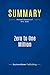 Summary: Zero to One Million: Review and Analysis of Allis' Book