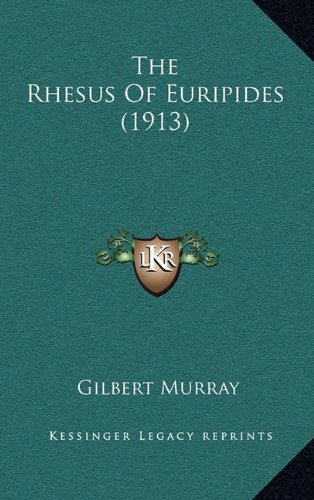 The Rhesus Of Euripides