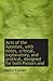 Acts of the Apostles, with notes, critical, explanatory, and pratical, designed for both Pastors and
