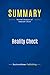 Summary: Reality Check: Review and Analysis of Kawasaki's Book