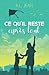 Ce qu'il reste après tout (French Edition)
