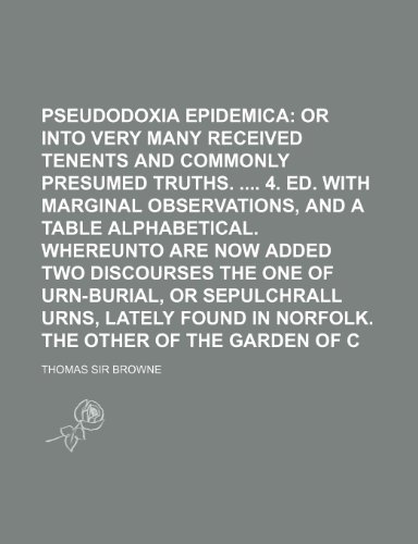 Pseudodoxia Epidemica