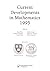 Current Developments in Mathematics, 1995 (2012 softcover re-issue)