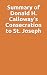 Summary of Donald H. Callow...
