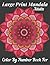 Large Print Mandala Color By Number Book For Adults: Mandala Color By Number For Adult,