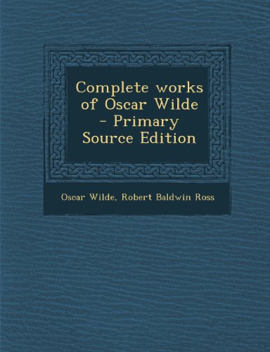 Complete works of Oscar Wilde