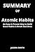 Summary of Atomic Habits: An Easy & Proven Way to Build Good Habits & Break Bad Ones Jason Smith