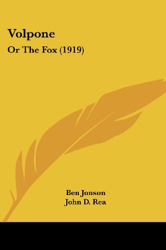 Volpone: Or The Fox