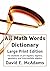 All Math Words Dictionary: Large Print Edition