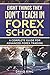 Forex Analysis: Eight Thinks They Don't Teach In Forex School: A Complete Guide For Advanced Forex Trading