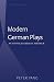 Modern German Plays by Peter Yang