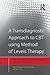 A Transdiagnostic Approach to CBT using Method of Levels Therapy: Distinctive Features (CBT Distinctive Features)