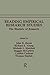 Reading Empirical Research Studies: The Rhetoric of Research