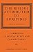 The Rhesus Attributed to Euripides (Cambridge Classical Texts and Commentaries Book 63)